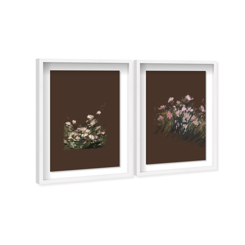 Secret Garden Set Set by Oliver Gal, 31.5"H x 46.5"W, White Shadowbox