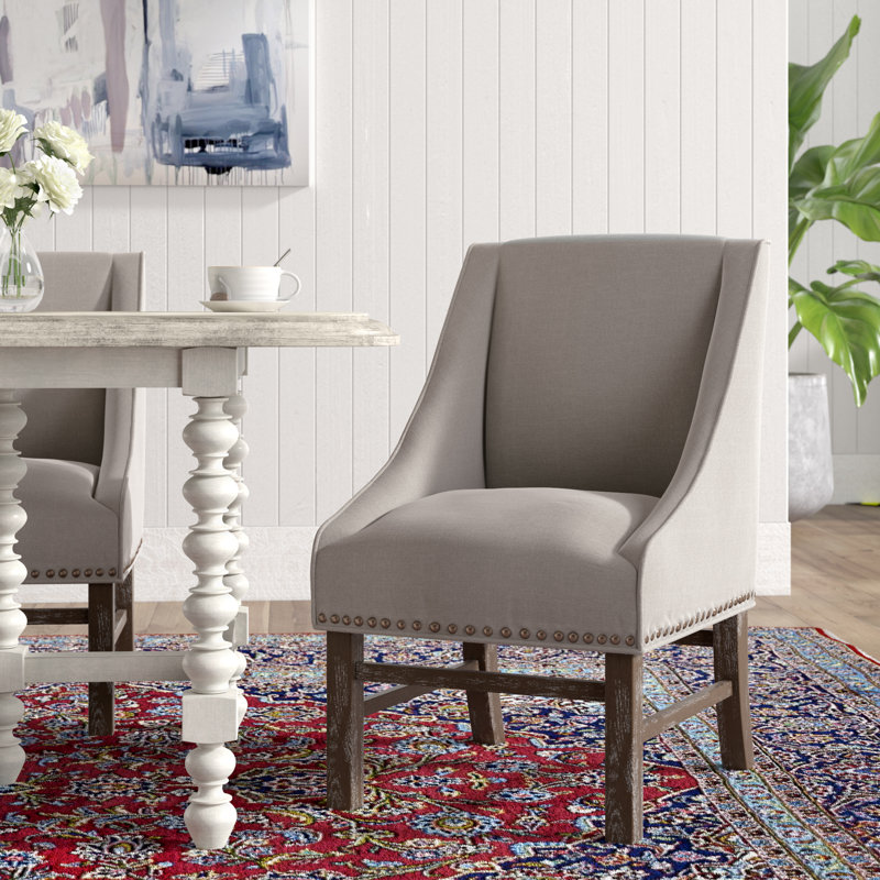 Wokingham 20'' H Fabric Upholstered Side Chair, Silver Gray, 1