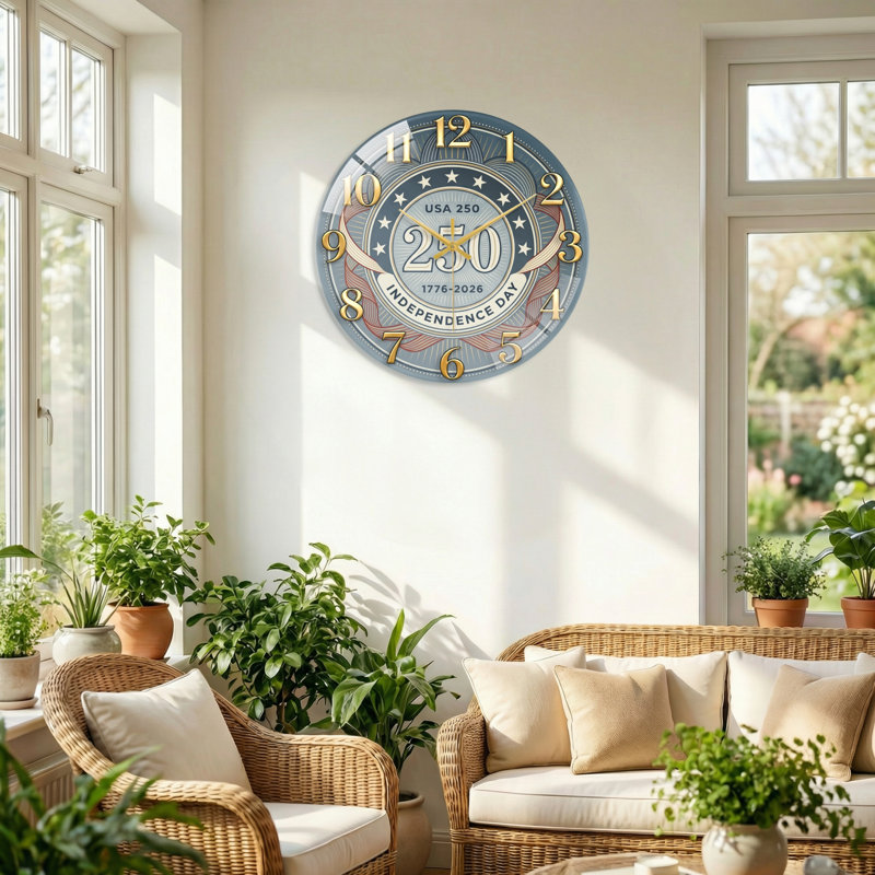 "American Flag USA 250th Anniversary Merchandise", 40 x 40 cm (15,7 x 15,7 pouces)