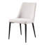 Ensemble de deux chaises d'appoint en tissu blanc et noir