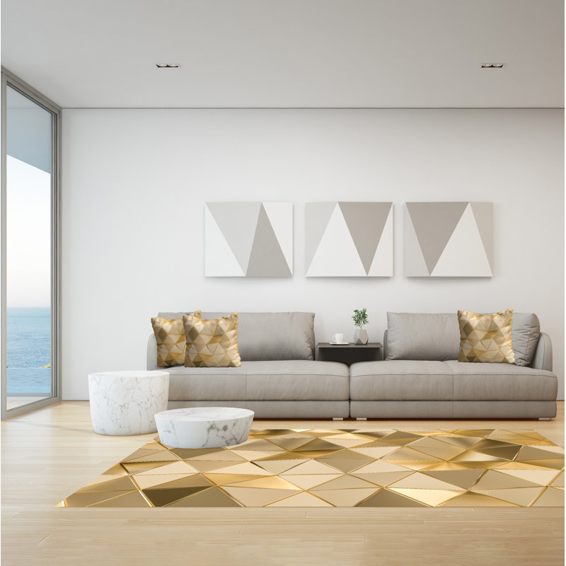 Geramie Geometric Area Rug, Rectangle 140 x 200cm