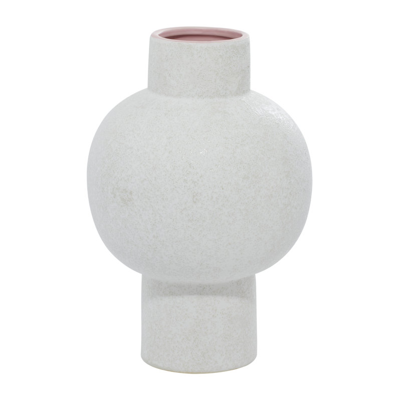 White Indoor / Outdoor Ceramic Table Vase