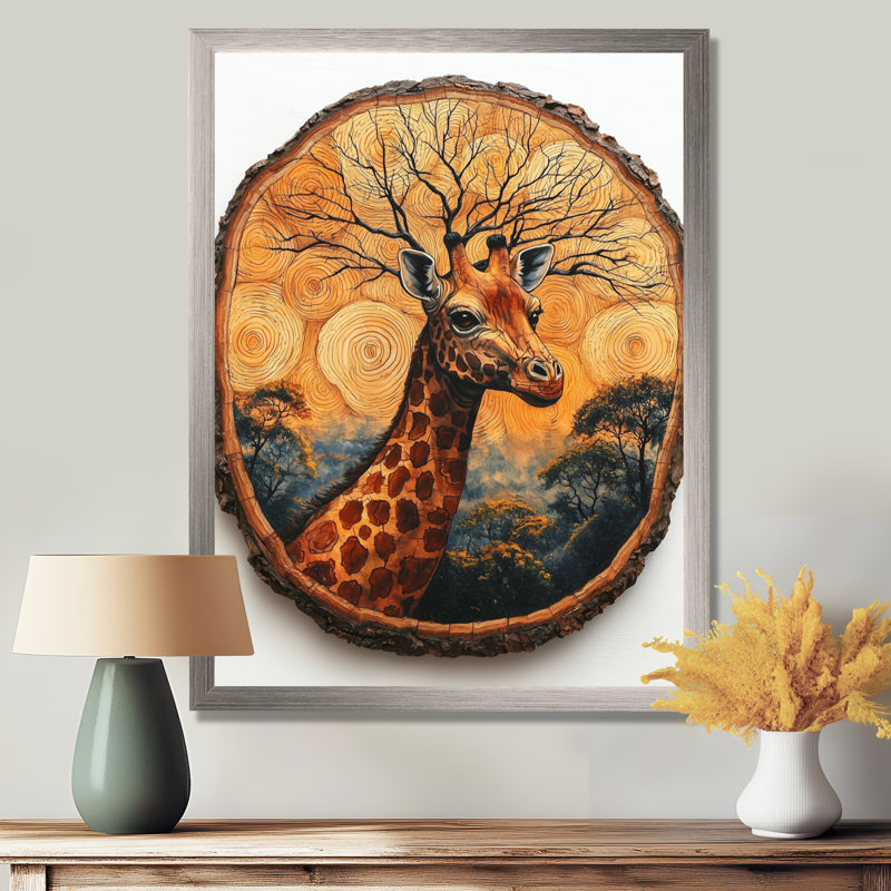 Hunnicutt - animaux, impressions sur toile, H 32 po x l 16 po, Argent argent, Reproduction encadrée d'une seule photo