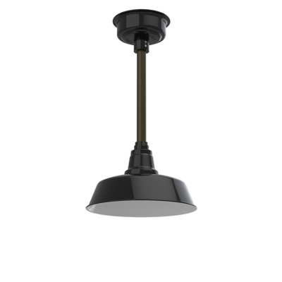 Luminaire suspendu 1 lumière del à simple dôme Vandervliet