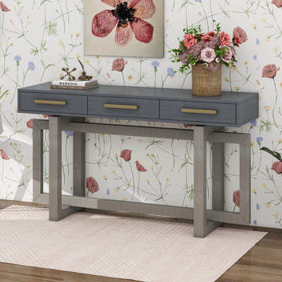 Console élégante avec trois tiroirs