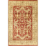Canvello Hand Knotted Tabriz Rug - 4' X 6'