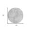 Tapis d'intérieur rond lavable abstrait 8 pi gris