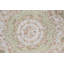 Hand-Knotted High-Quality Green and Ivory Round Area Rug