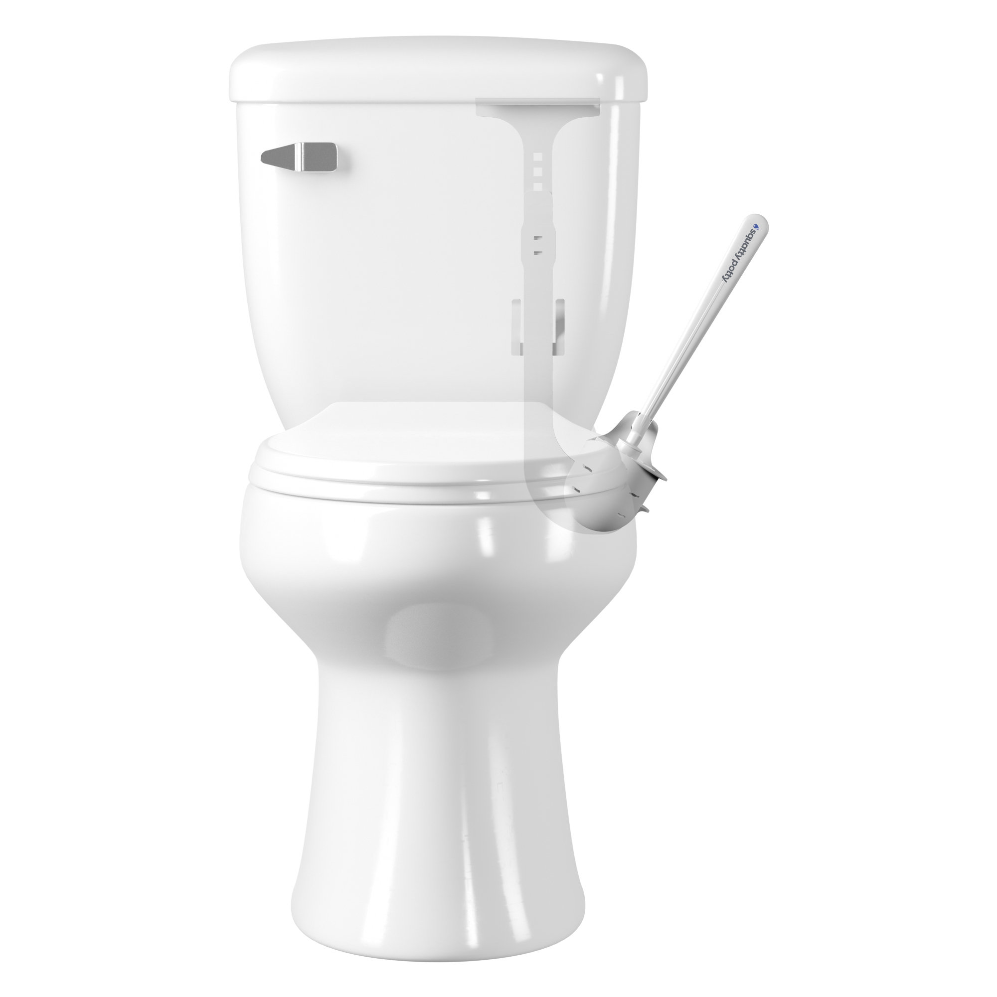 Squatty Potty Plastic Toilet Brush And Holder