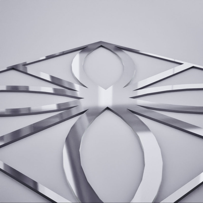 Miroir argenté Swansea, 15.38" H x 15.375" W x 0.125" D, Argent argent
