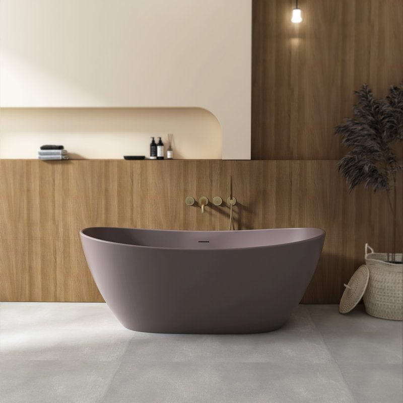 Baignoire autoportante 65 po, Matte Coffee