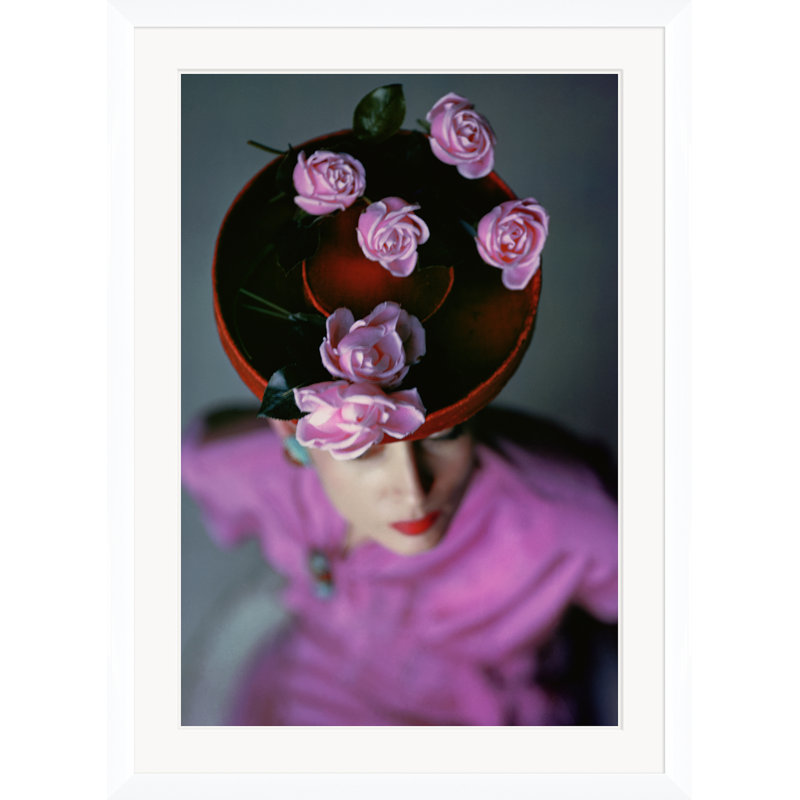A Model Wearing a Bonwit Teller Hat