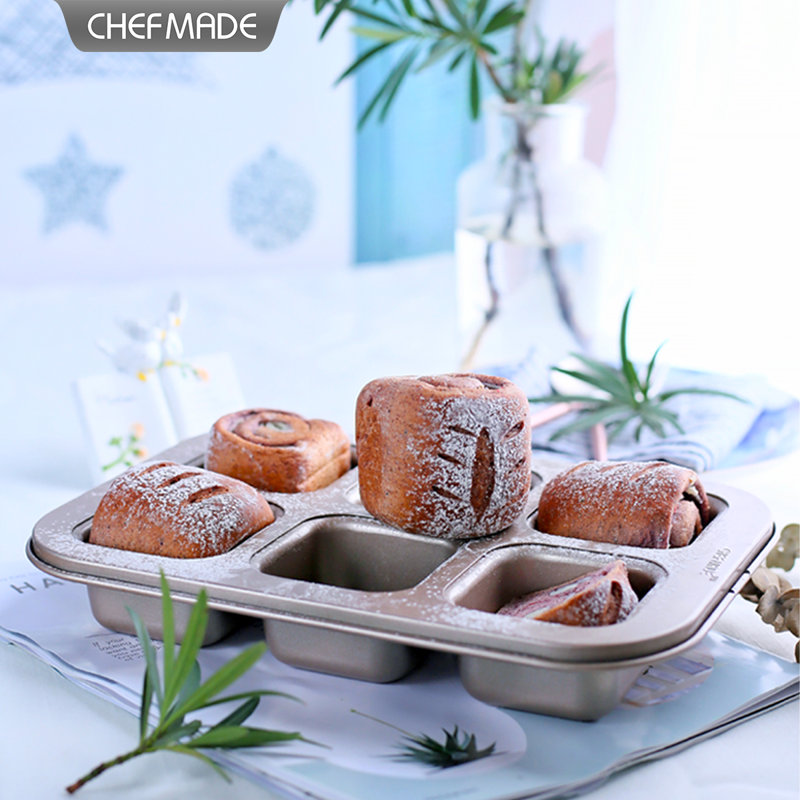 CHEFMADE Bowl Pan Brownie Muffin Cake Pan