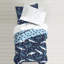 Ensemble d'édredon réversible en microfibre Sharks Blue-163501473