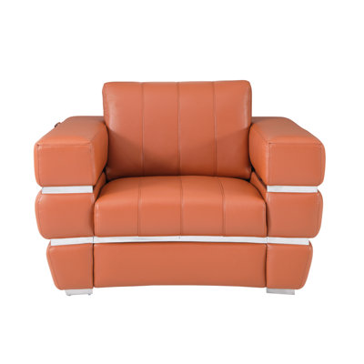 Fauteuil en cuir italien Global United