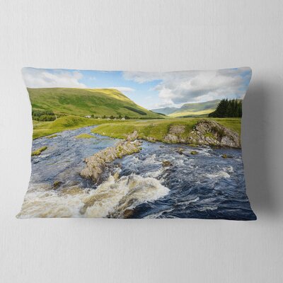 Landscape Photography Publi and River Lyon Throw Pillow -  Design Art, CU9143-12-20