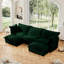 Canapé modulaire 4 places avec 2 repose-pieds, canapé modulaire-1076055893-1076055890-1076055895