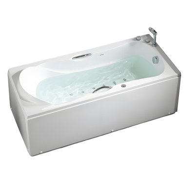 55.12"Household Acrylic Air Jet Massage Soaking Bathtub