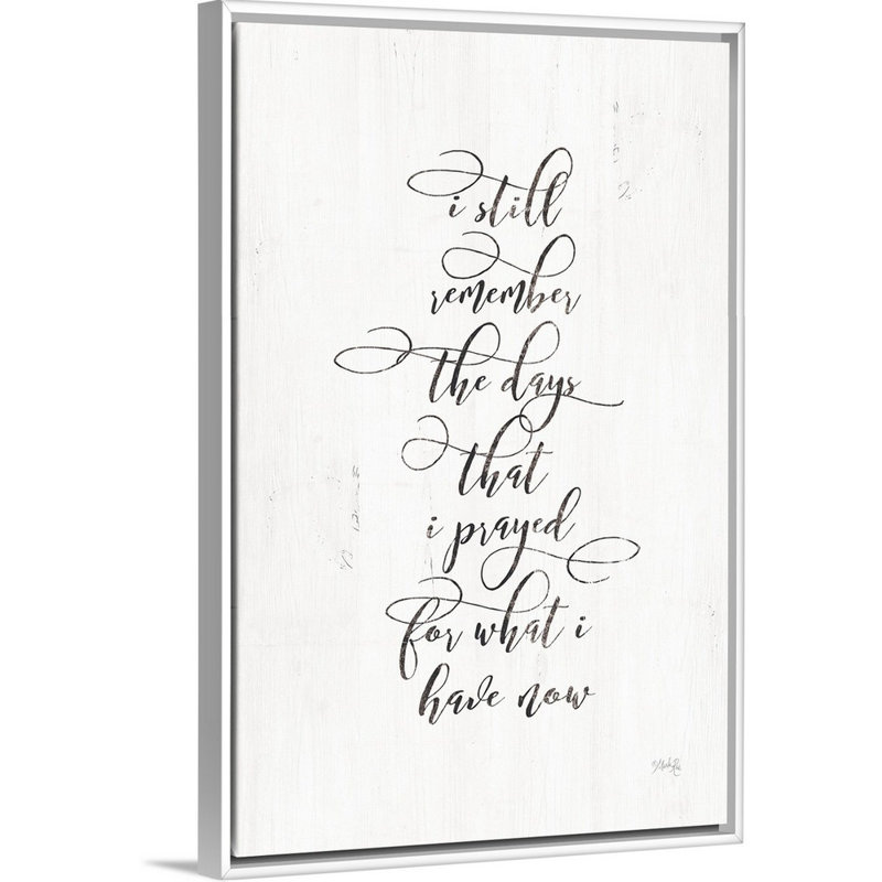 " I Prayed " by Marla Rae, White Framed, 32" H x 22" W x 1.75" D