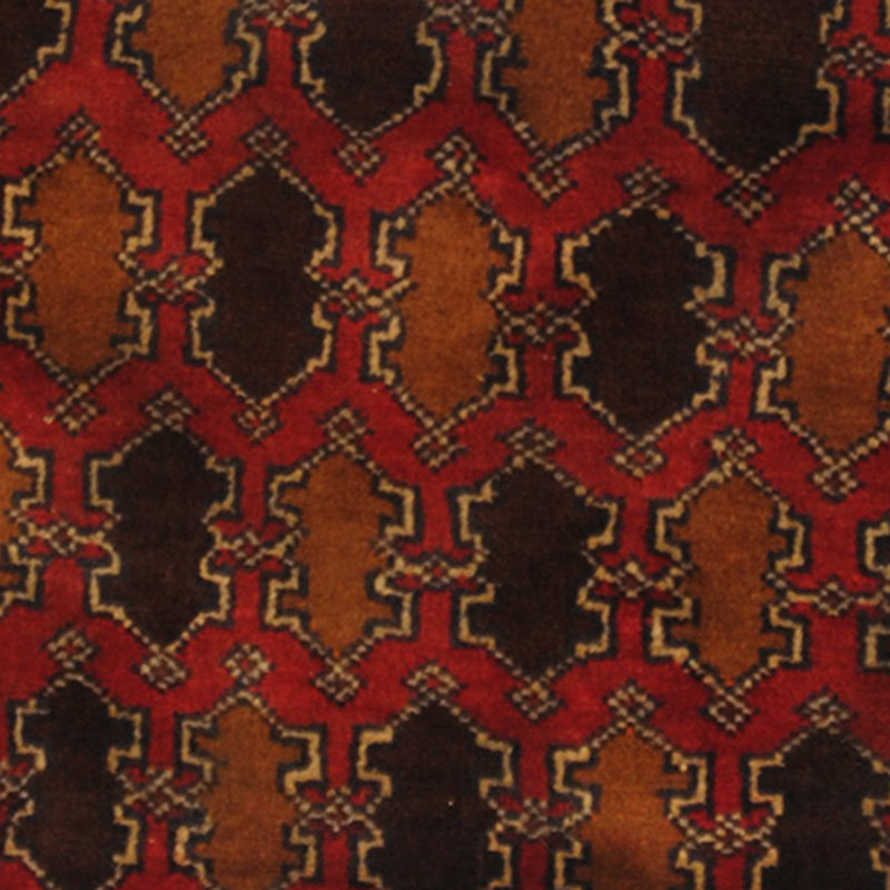 Tapis bleu marine / rouge Hartstein
