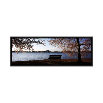 " Park Bench With A Memorial In The Background, Jefferson Memorial, Tidal Basin, Potomac River, Washington DC, USA " by Panoramic Images