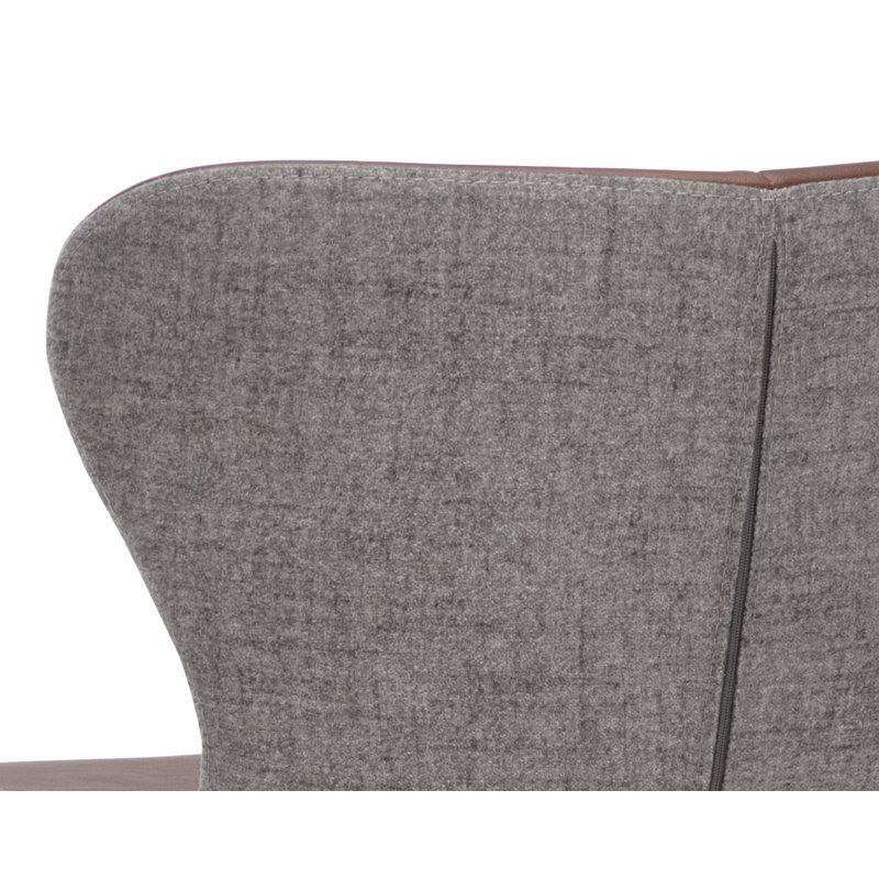 Arabella Upholstered Bar Stool, Brown, Bar Stool (30" Seat Height)
