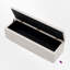 Banc de rangement rembourré en velours côtelé-206428476