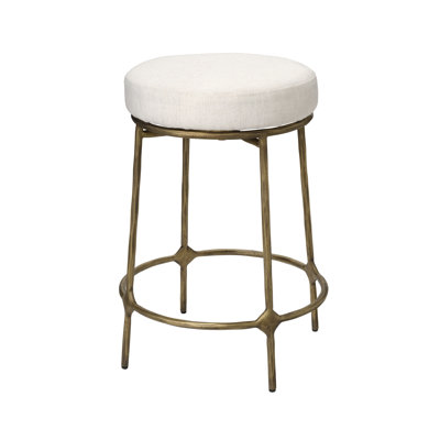 Asteria Upholstered Bar Stool with Metal Frame