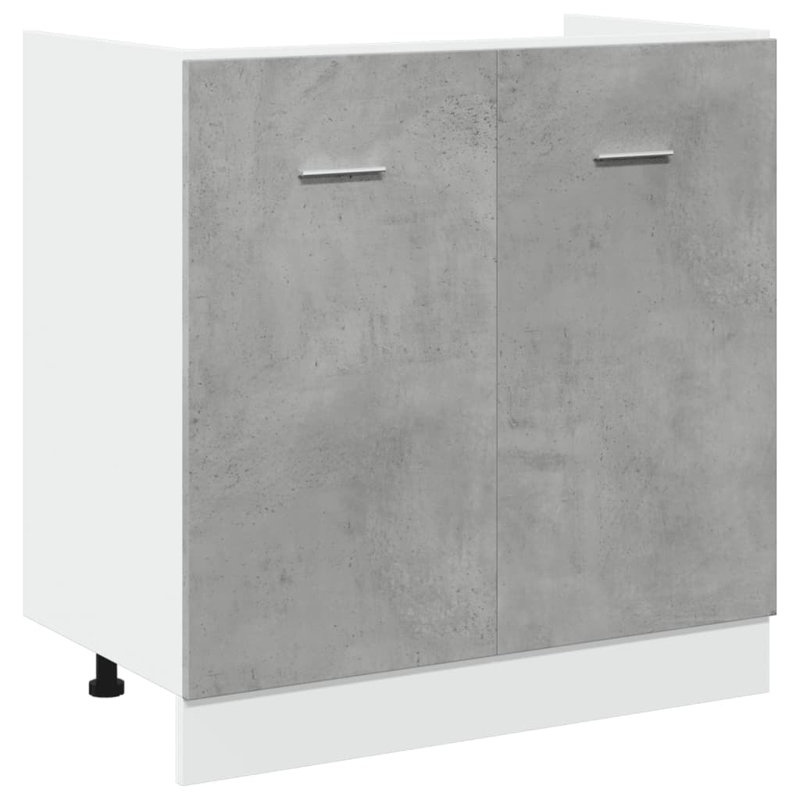 Avishi Sink Bottom Cabinet Lyon Concrete Grey 80x46x81.5 cm Engineered Wood