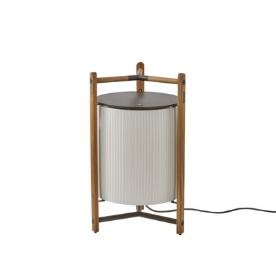 Kando - P/76 Floor Lamp - Teakwood - Ribbon Shade