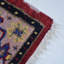 Tapis d'intérieur oriental noué à la main, en soie et laine rouge et beige, fait à la main.-312120168