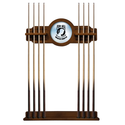 POW/MIA Holland Bar Stool Wood Pool Cue Rack