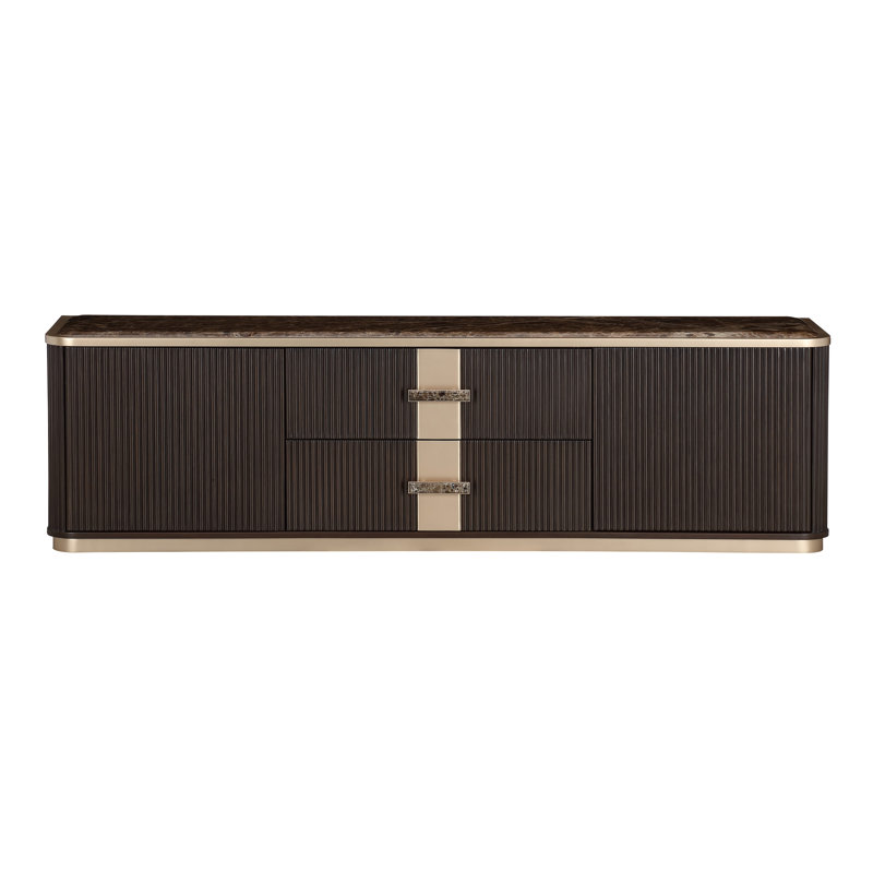 West Kensington Media Cabinet, Espresso Wood