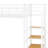 Twin Size Metal Loft Bed With Upper Grid Storage Shelf & Lateral Storage Ladder-150052865