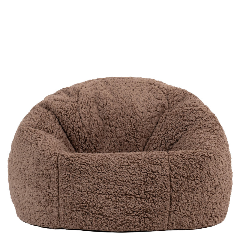 Kids Kingston Teddy Fleece Classic Bean Bag, Brown