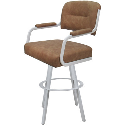 Kambria Swivel Metal Extra Tall Bar Stool 34" Seat On Warren Base