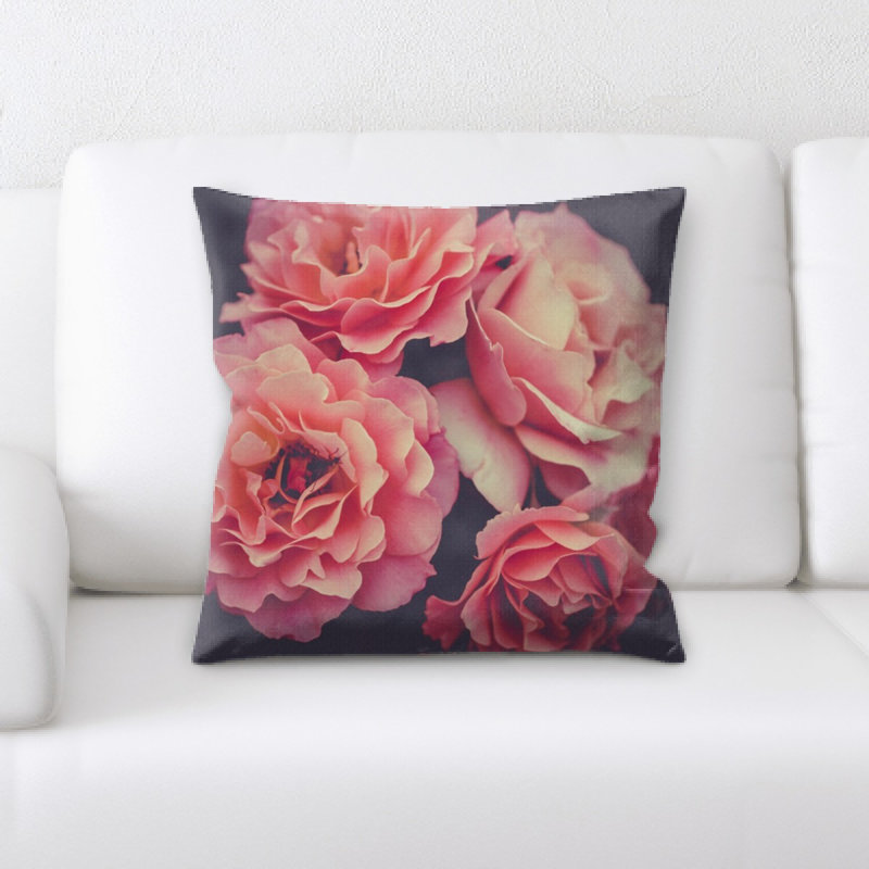 Coussin décoratif fleuri