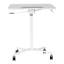 Support d'ordinateur portable blanc pour ordinateur portable avec plateau réglable en hauteur et inclinable blanc