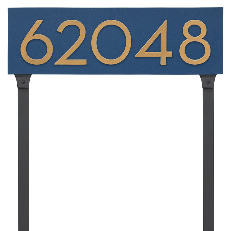Rectangle pour pelouse, Bleu de mer / Or, Oui