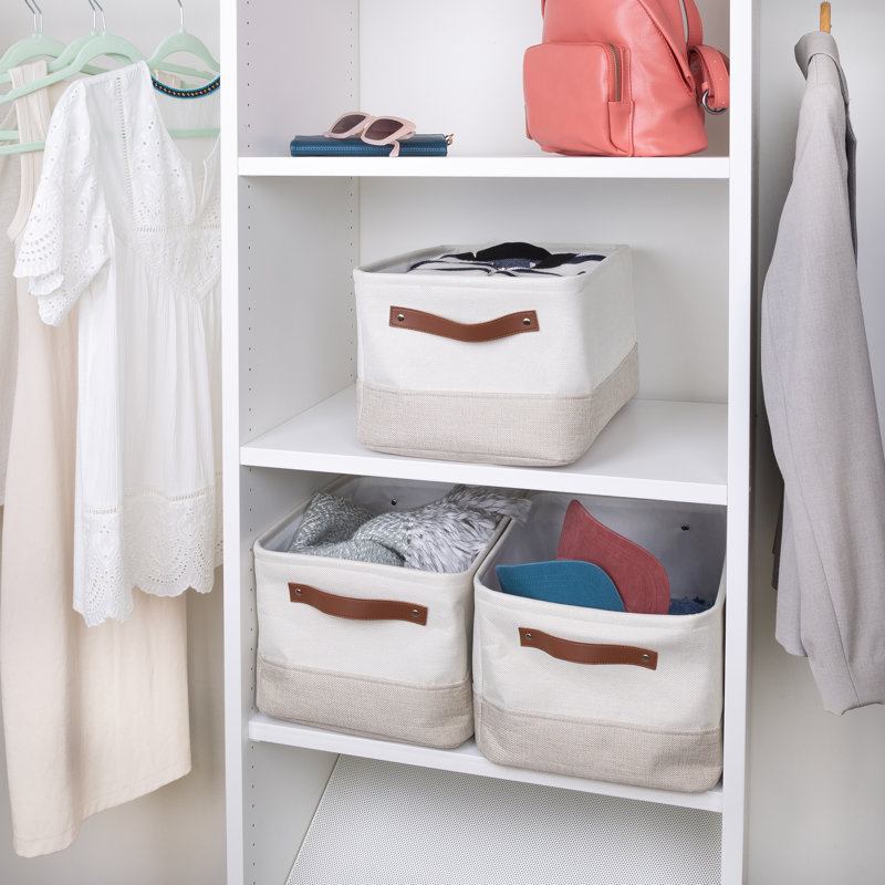 Canvas Storage Bins, 3-Pack