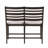 Classic Style Counter Height Bench 1-Piece Upholstered Design Seat Wooden Backrest