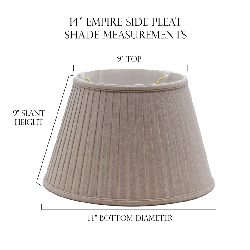 Pli empire en lin Empire, Gruau, H 9 po x l 14 po x P 14 po