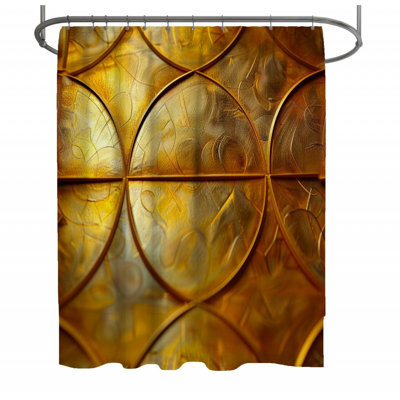 Tilework Surface Bathroom Geometric Shower Curtain