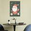 Jolly Santa With Gifts Abstract Contemporary Fir Pine Winter Landscape Wall Art Print by Mathieu - Wrapped Canvas Print-2058522216