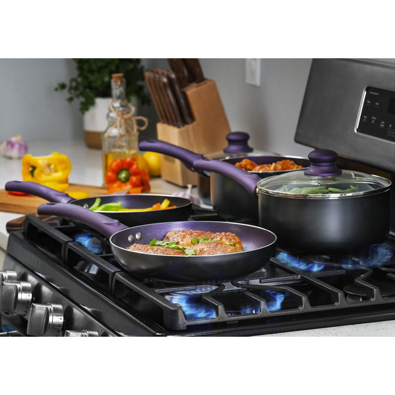 Ensemble de batterie de cuisine en aluminium 11 pièces