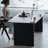 Black Rectangular Solid wood Butterfly Leaf Dining Table-791295680