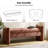Ella 57.5"W Modern Chenille Fabric Easy Assembly Upholstered Bench-1392875397