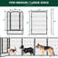 40cm H Panel Metal Yard Kennel