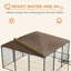 Cage de clôture pour chien avec chenil