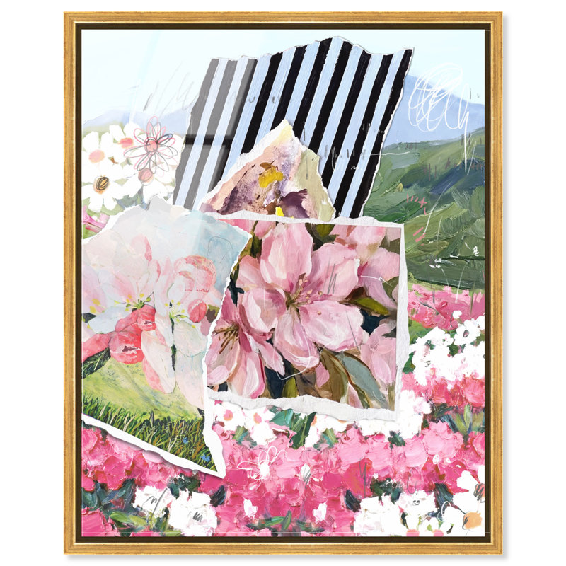 Let it All Bloom High-Gloss Frameless Acrylic Glass Wall Art Floral & Botanical Print by Oliver Gal, Ready to Hang, 16 x 20